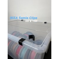 Clips Passend Für Ikea Samla Boxen 55 & 130 Liter in 10 Farben - Organizer Ikea Vorratsbehälter, Aufbewahrung von InnoPrintAT