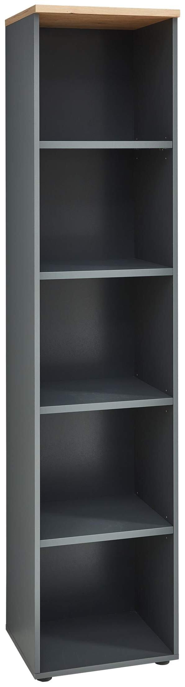 Büroregal MEMPHIS GH07 45 cm Oberboden Artisan Eiche Korpus Graphit von InnoStyle