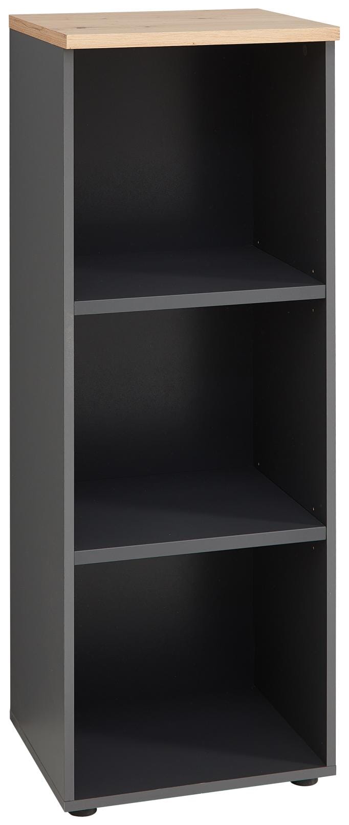 Büroregal MEMPHIS GH14 45 cm Oberboden Artisan Eiche Korpus Graphit von InnoStyle