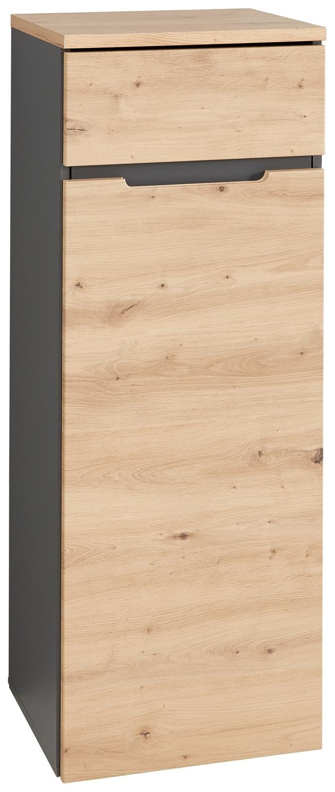 Büroschrank MEMPHIS 1-türig GH13 Front Artisan Eiche Korpus Graphit von InnoStyle