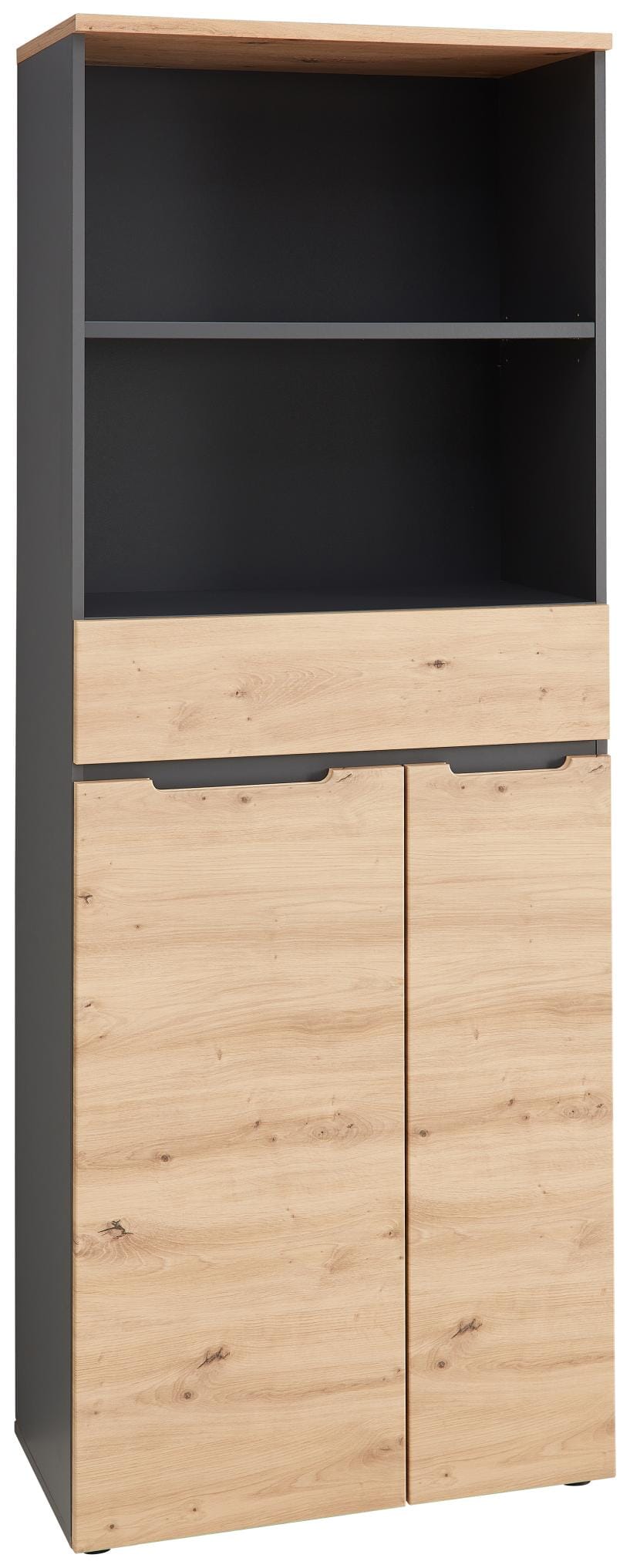 Büroschrank MEMPHIS 2 Türen 1 Schublade Artisan Eiche Korpus Graphit Büroschrank MEMPHIS 2 Türen 1 Schublade Artisan Eiche Korpus Graphit von InnoStyle