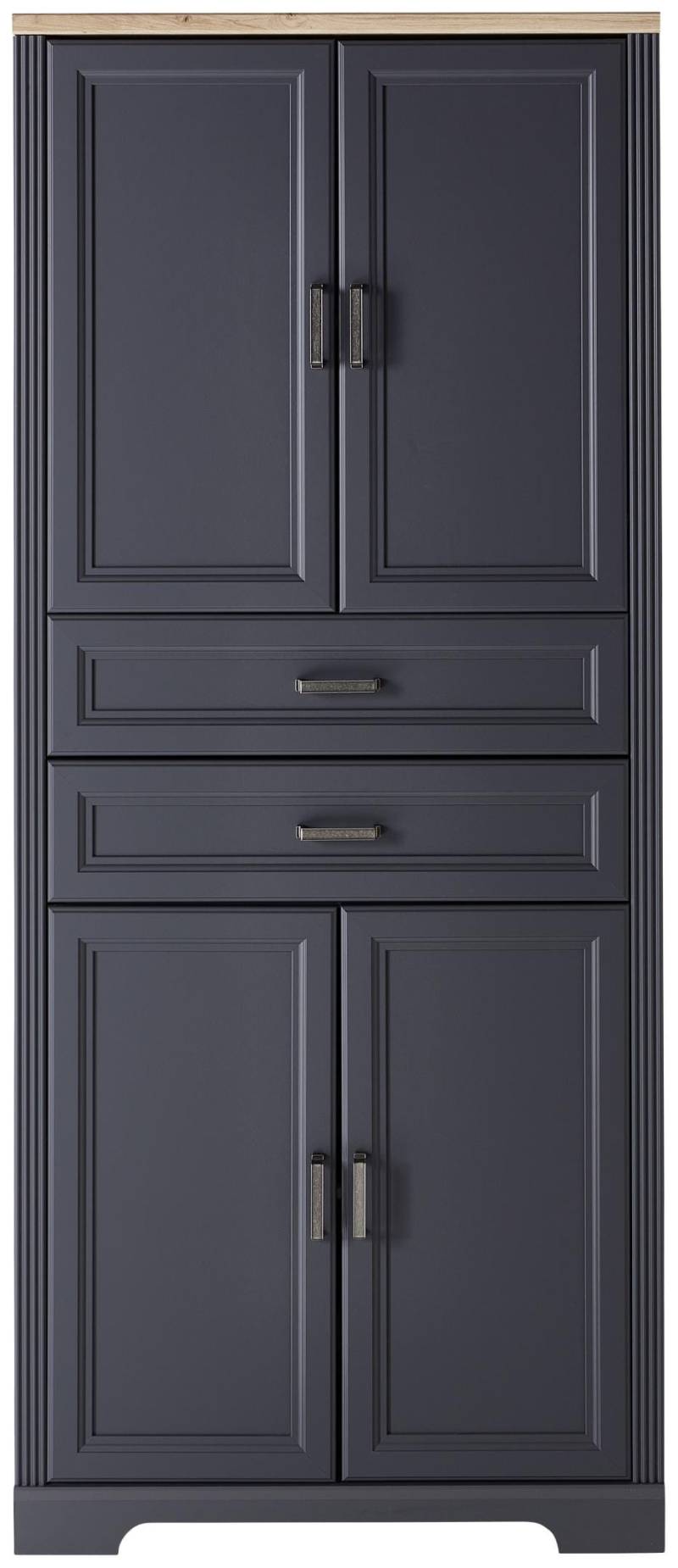 Büroschrank Stauraumelement JASMIN 02 Graphit Artisan Eiche von InnoStyle