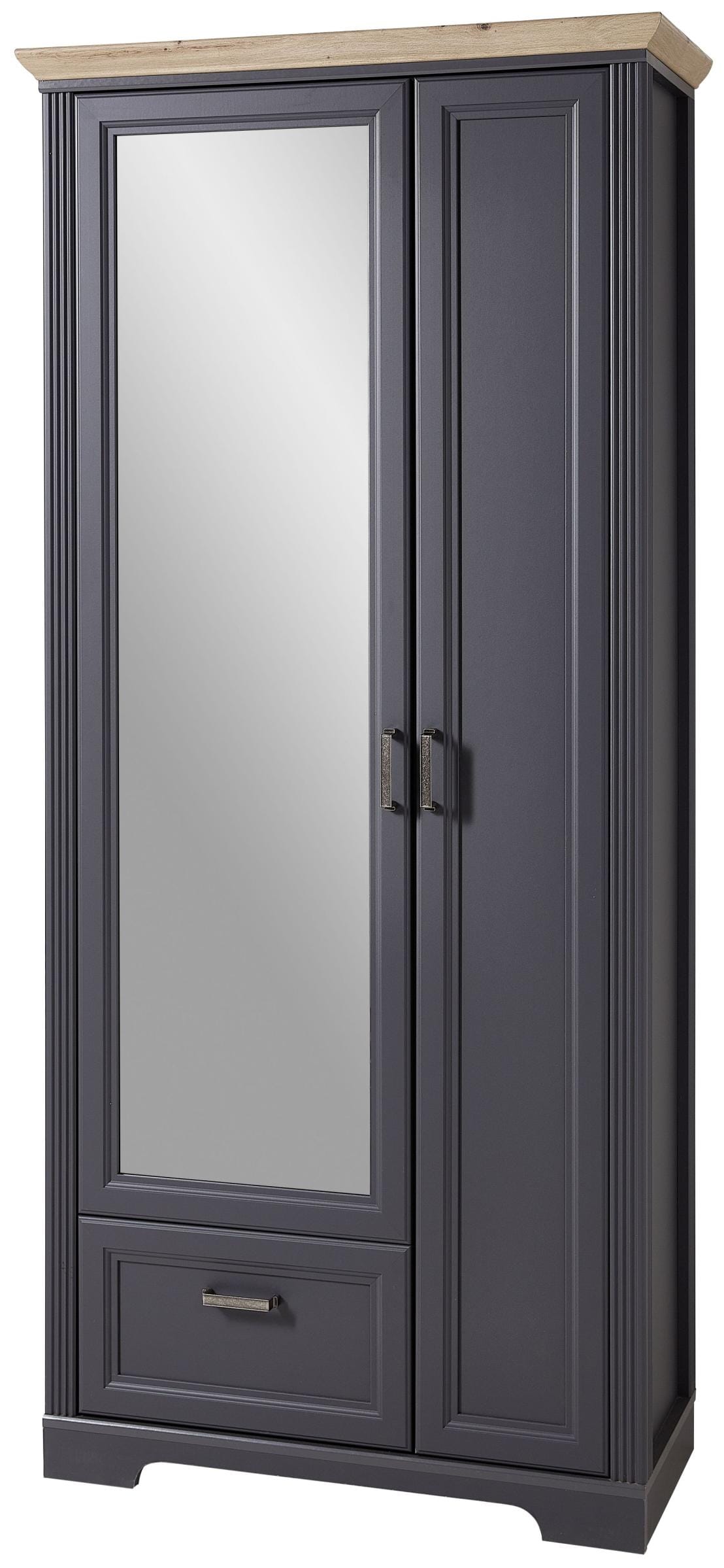 Dielenschrank JASMIN 2-türig Graphit mit Spiegel Dielenschrank JASMIN 2-türig Graphit mit Spiegel von InnoStyle