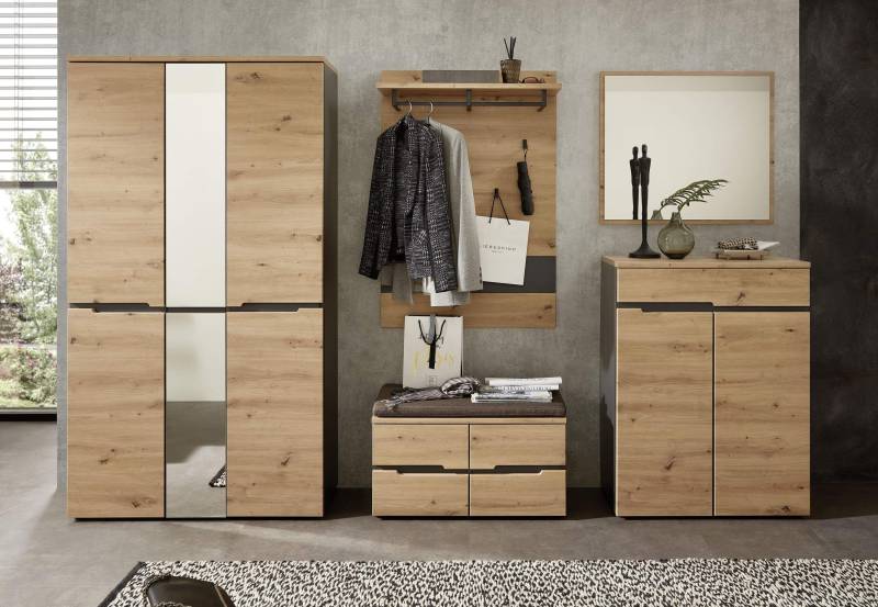Garderoben Set MEMPHIS GH81 Artisan Eiche Nachbildung 5-teilig von InnoStyle