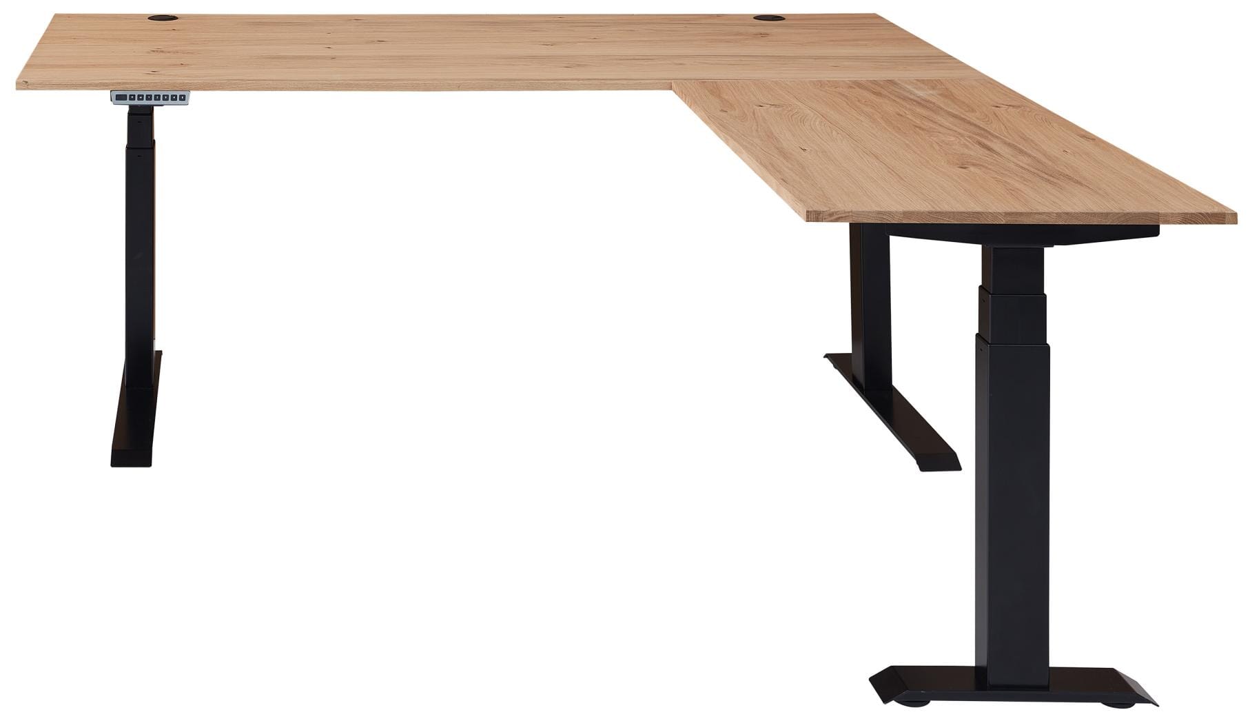 Höhenverstellbarer Eckschreibtisch SONOS Altesche furniert 185 x 177cm Höhenverstellbarer Eckschreibtisch SONOS Altesche furniert 185 x 177cm von InnoStyle