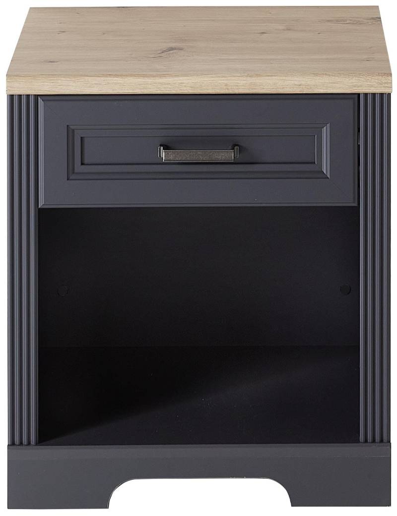 Rollcontainer JASMIN 1 Schubkasten Graphit Artisan Eiche Nachbildung von InnoStyle