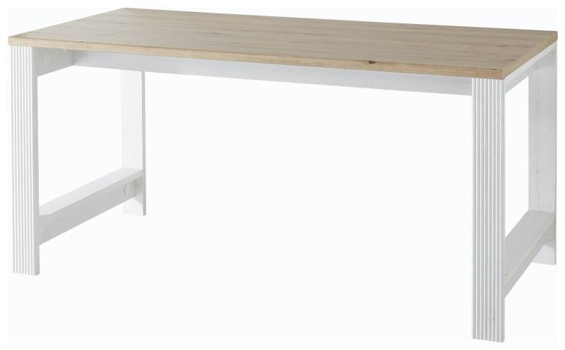 Schreibtisch JASMIN Pinie weiß Nachbildung 160 x 80 cm von InnoStyle