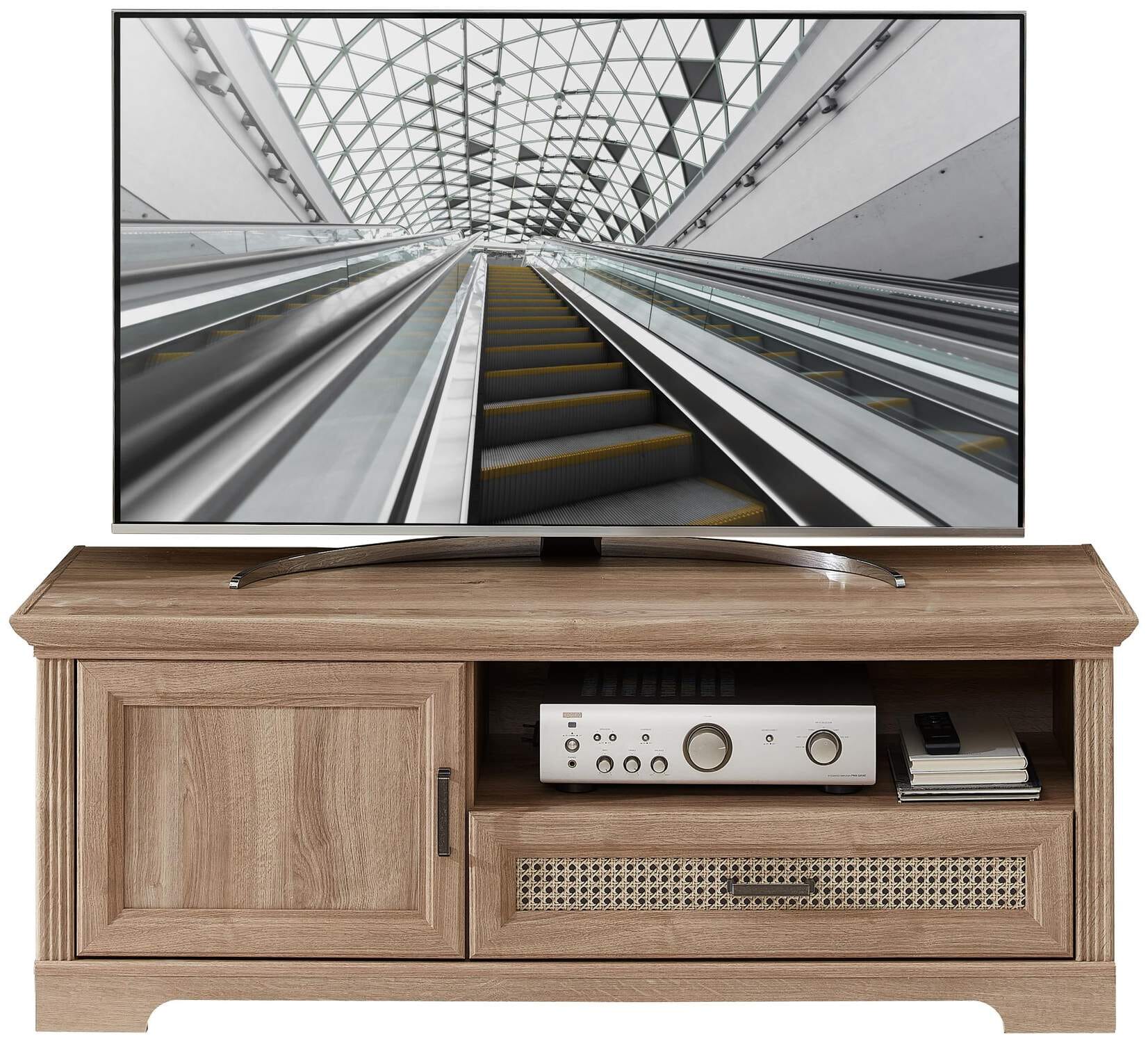 TV Lowboard VIENNA 143 cm Eiche Nachbildung mit Wendefüllung TV Lowboard VIENNA 143 cm Eiche Nachbildung mit Wendefüllung von InnoStyle