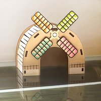 Hamster Versteck/Windmühle Bauernhaus Thema Hamsterhaus Hamsterkäfig Zubehör Spielzeug Spielplatz von Innodove