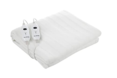 Innoliving Elektrische Decke, Single, Polyester, Weiß, Doppelbett Größe: 160 cm x 140 cm von Innoliving
