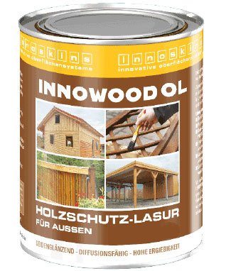 Innoskins Innowood OL Holzlasur Teak 0,75 Liter von Innoskins