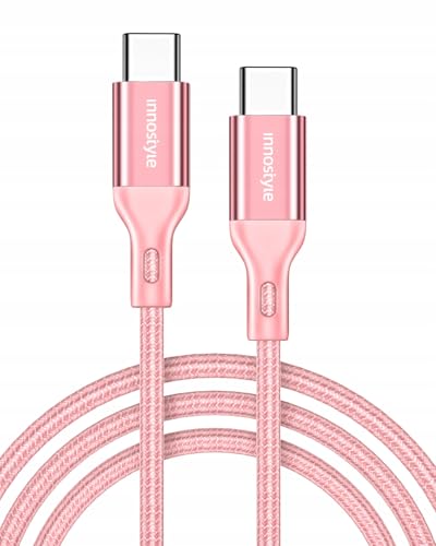 INNOSTYLE USB C Kabel, Ladekabel Schnellladekabel USB C auf USB C 2M 60W Typ C PD für Samsung S24 S23 Ultra iPhone 16 15 14 Pro Max Pixel 7 iPad Pro MacBook Air von Innostyle