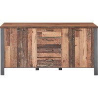 Innostyle Cardiff Sideboard Holzwerkstoff Used Style Optik Dark 179x88x44 cm von Innostyle