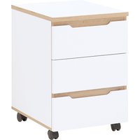 Innostyle Container "Memphis Rollcontainer,45x66x55cm (B/H/T)", (1 St.), 3 Schubkästen, Soft-Close, ABS-Kantenschutz, 2 Rollen mit Bremse von Innostyle