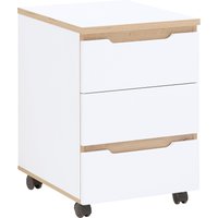 Innostyle Container "Memphis Rollcontainer,45x66x55cm (B/H/T)", (1 St.), 3 Schubkästen, Soft-Close, ABS-Kantenschutz, 2 Rollen mit Bremse von Innostyle
