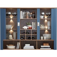 Innostyle Dijon Buffetaufsatz Holzwerkstoff Parisian Blue/Haveleiche Cognac von Innostyle