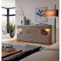 Innostyle Fun Plus II Sideboard inkl. LED-Beleuchtung Basalt/Eiche Altholz Grau/Braun von Innostyle