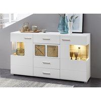 Innostyle Fun Plus Sideboard inkl. LED-Beleuchtung Holzwerkstoff Weiß/Braun von Innostyle