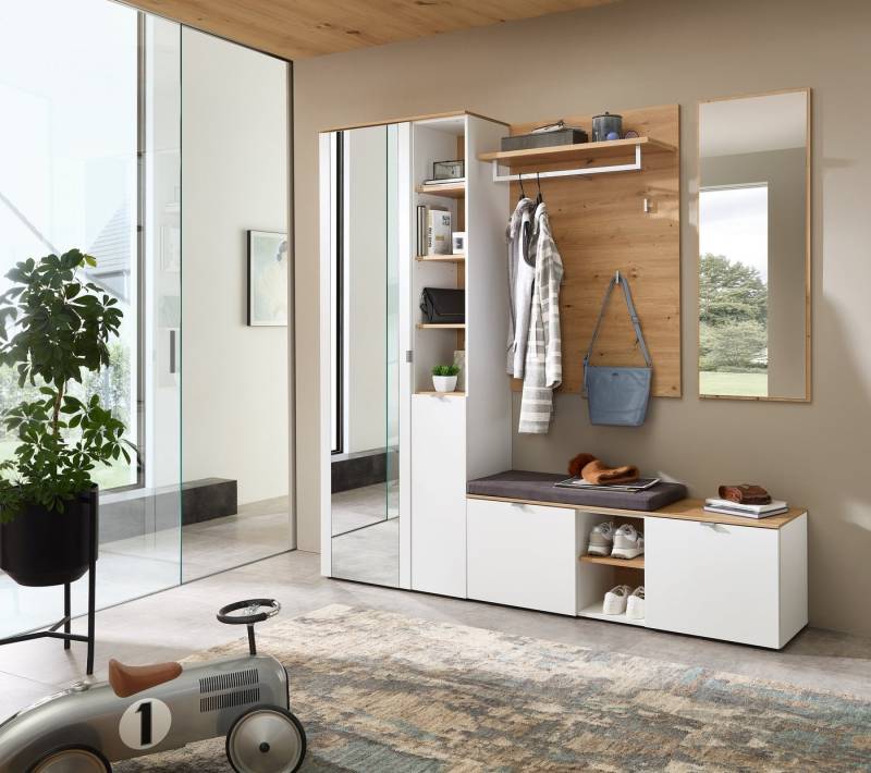 Innostyle Garderoben-Set in Weiß matt, MDF, Spannplatte - 206x202x38cm (BxHxT) von Innostyle