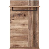 Innostyle Garderobenpaneel "LINEA Garderobenpaneel, 82x134x30cm (B/H/T)" 1 Stk. tlg. 1 Ablegeboden, 1 Kleiderstange, 3 Haken von Innostyle