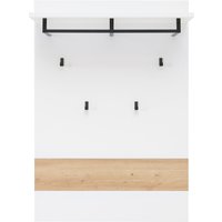 Innostyle Garderobenpaneel "Memphis Garderobenpaneel, 80x118x30cm (B/H/T)" 1 Stk. tlg. 4 Haken, Ablage, Kleiderstange von Innostyle