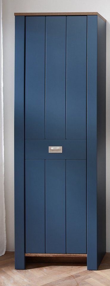 Innostyle Garderobenschrank DIJON (1-St) 1 türig, 6 Fächer, 4 Einlegeböden, Kleiderstange, Softclose von Innostyle