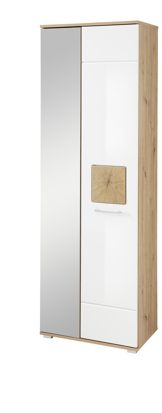 Innostyle Garderobenschrank FUN in weiß Hochglanz MDF/Absatz Hirnholz Innostyle Garderobenschrank FUN in weiß Hochglanz MDF/Absatz Hirnholz von Innostyle