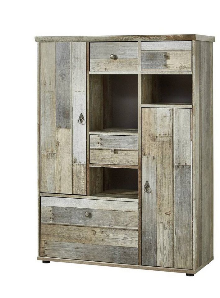 Innostyle Highboard Highboard BONANZA - Driftwood Nachbildung Innostyle Highboard Highboard BONANZA - Driftwood Nachbildung von Innostyle