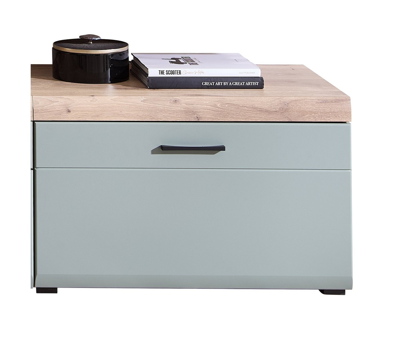 Innostyle Lowboard 1 Schublade, schilfgrün / Eiche Dekor - 80x51x47 (BxHxT) von Innostyle