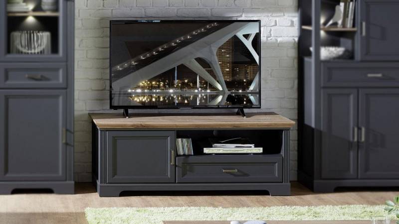Innostyle Lowboard TV-Board Jasmin Lowboard in graphit Artisan Eiche 143x54 cm Innostyle Lowboard TV-Board Jasmin Lowboard in graphit Artisan Eiche 143x54 cm von Innostyle