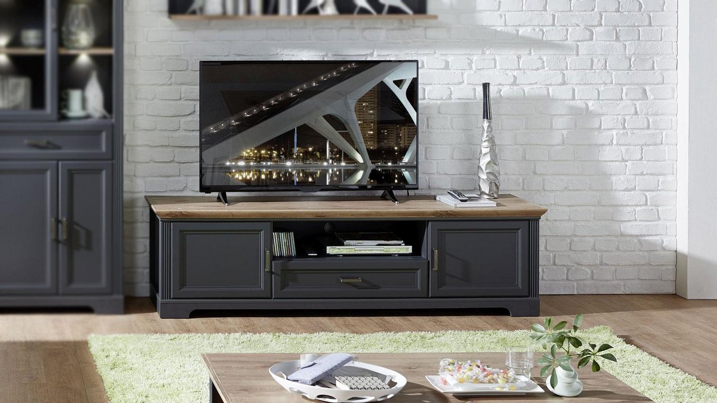 Innostyle Lowboard TV-Board Jasmin Lowboard in graphit Artisan Eiche 193x54 cm Innostyle Lowboard TV-Board Jasmin Lowboard in graphit Artisan Eiche 193x54 cm von Innostyle