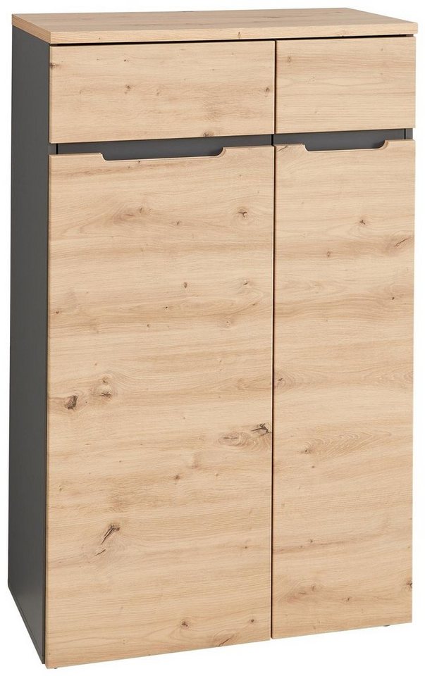 Innostyle Mehrzweckschrank Büroschrank MEMPHIS 2-türig GH10 Front Artisan Eiche Korpus Graphit Innostyle Mehrzweckschrank Büroschrank MEMPHIS 2-türig GH10 Front Artisan Eiche Korpus Graphit von Innostyle
