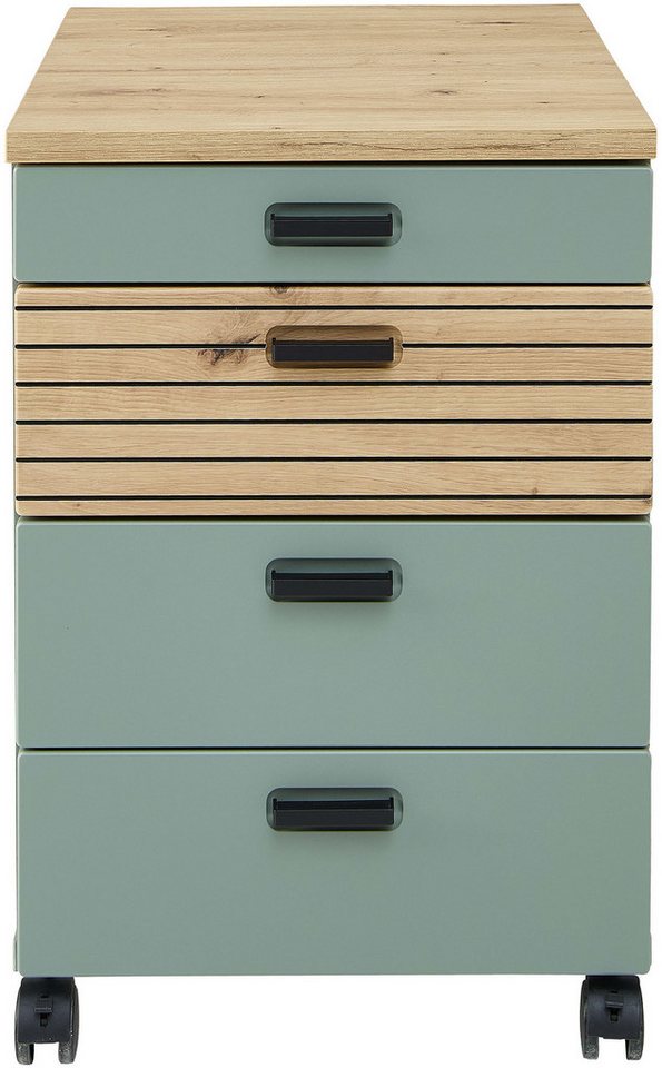 Innostyle Rollcontainer Rollcontainer Glenn, 45 x 66 x 55 cm (B/H/T), (1 St), inkl. Filzeinlage, 4 Rollen(2 mit Bremsen) oder Sockel, SK Soft-Close von Innostyle