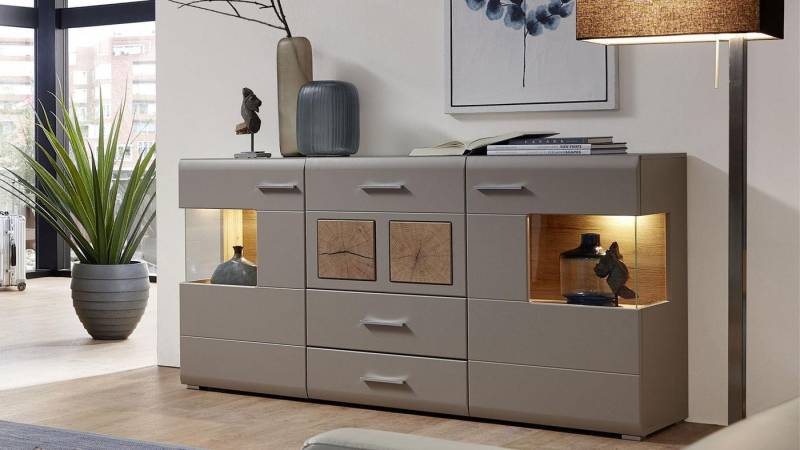 Innostyle Sideboard Sideboard Fun Plus II Kommode basalt Eiche Altholz mit LED Innostyle Sideboard Sideboard Fun Plus II Kommode basalt Eiche Altholz mit LED von Innostyle