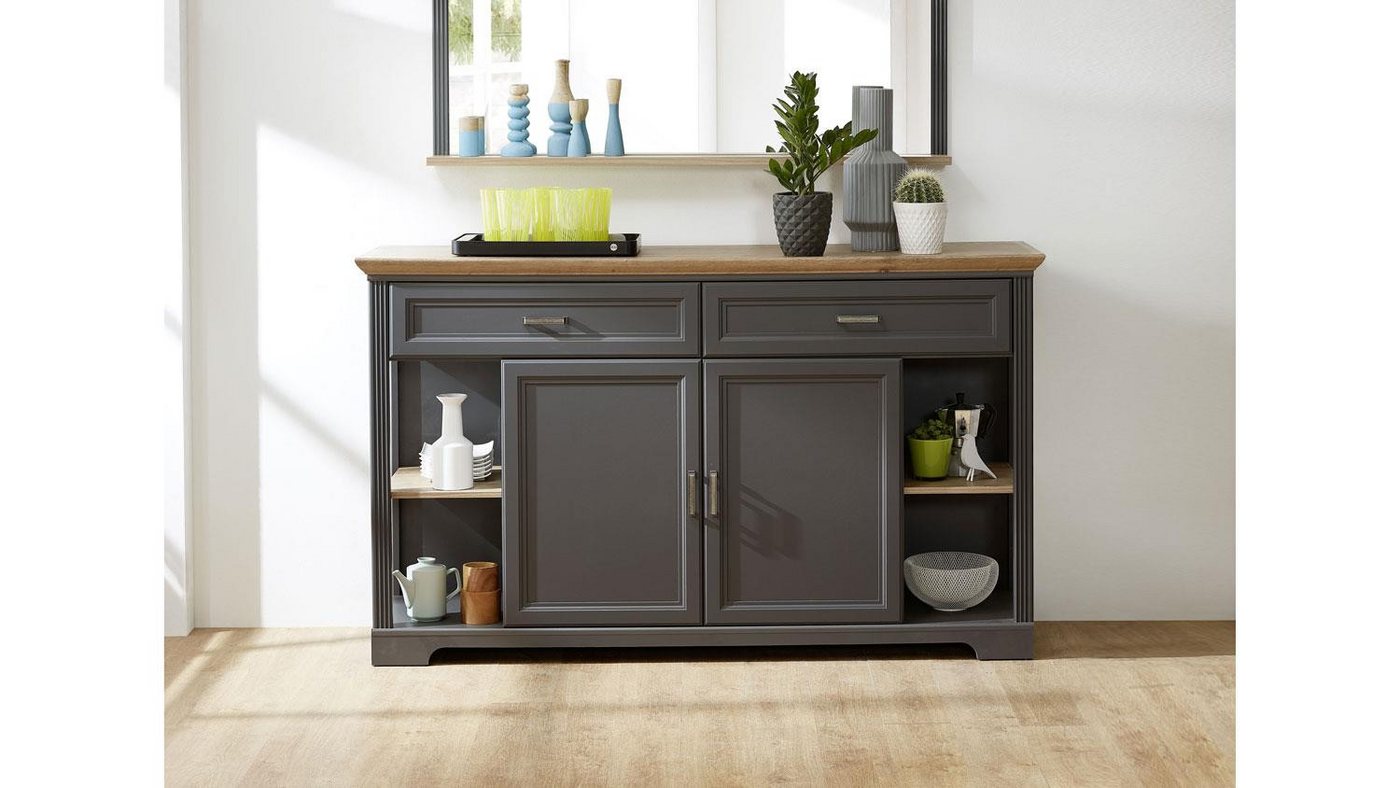 Innostyle Sideboard Sideboard Jasmin Anrichte Kommode in graphit und Artisan Eiche 171x102 Innostyle Sideboard Sideboard Jasmin Anrichte Kommode in graphit und Artisan Eiche 171x102 von Innostyle