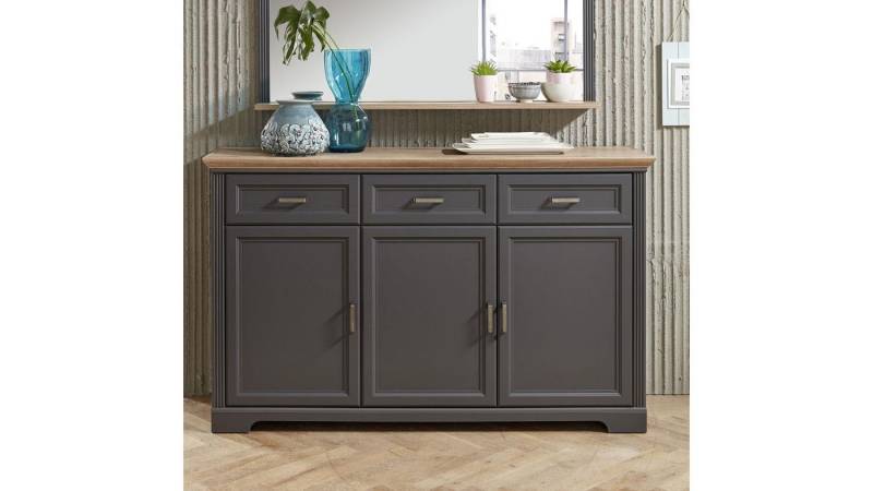 Innostyle Sideboard Sideboard Jasmin Kommode Anrichte in graphit und Artisan Eiche 166x102 Innostyle Sideboard Sideboard Jasmin Kommode Anrichte in graphit und Artisan Eiche 166x102 von Innostyle