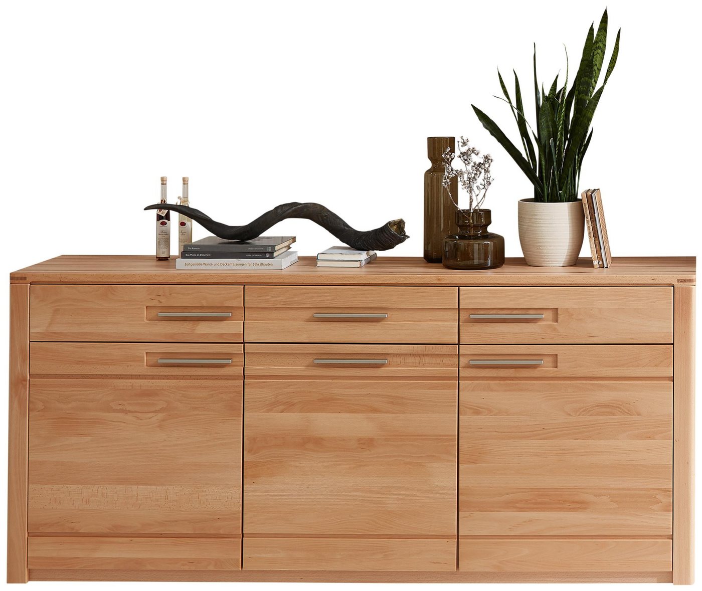 Innostyle Sideboard Sideboard NATURE ONE Front Kernbuche Massivholz - 3-türig - 190 cm von Innostyle