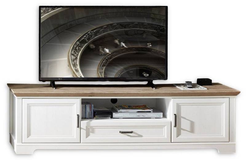 Innostyle TV-Board TV Lowboard JASMIN 193 cm Pinie weiß Nachbildung von Innostyle