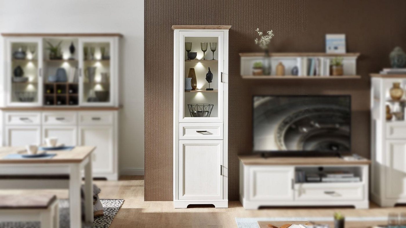Innostyle Vitrine Vitrine Jasmin Standvitrine Pinie hell Artisan Eiche ca. 66x204 cm Innostyle Vitrine Vitrine Jasmin Standvitrine Pinie hell Artisan Eiche ca. 66x204 cm von Innostyle