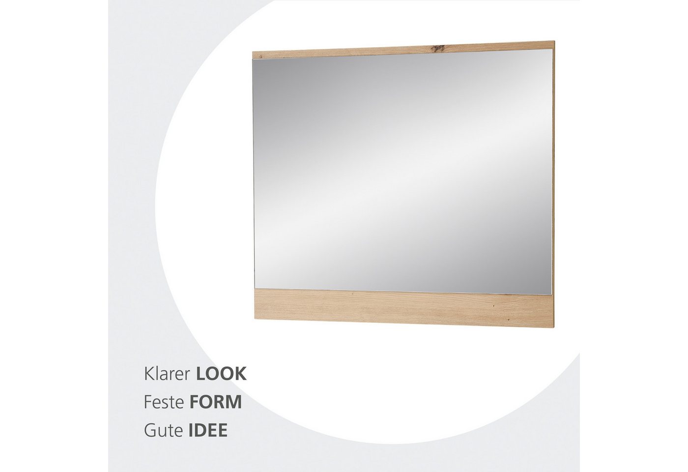 Innostyle Wandspiegel Fargo Wandspiegel (1-St), Spiegelfläche 80 x 70 cm von Innostyle