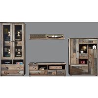Innostyle Wohnwand "BONANZA", (4 St.), inkl. LED-Beleuchtung von Innostyle