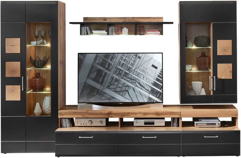 Innostyle Wohnwand Sonate, TOPSELLER!, (Komplett-Set, 5-St., Wohnwand, OTTOs Choice), inkl. LED-Beleuchtung von Innostyle