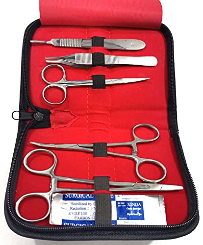 Innotech Sezierset Präparierbesteck für Studenten Scientific Präparier-Set zum Sezieren inklusive 5 Skalpellklingen 10 Pcs Set von Innotech Instruments