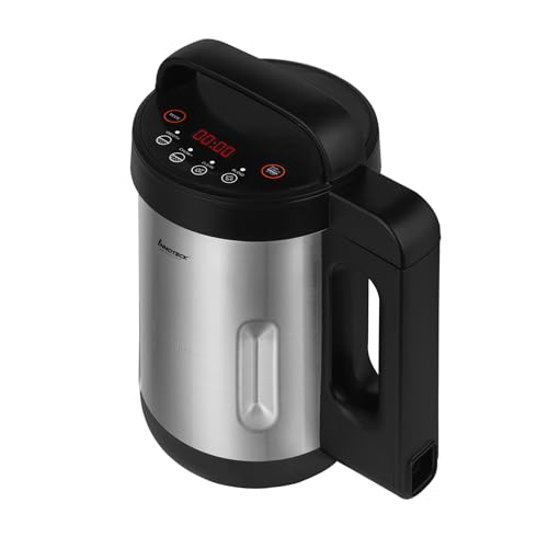 Innoteck Kitchen Pro Suppenbereiter mit Edelstahlkrug, 1,6 l, ideal für glatte, klobige Suppe oder gesunde Smoothies, 4 voreingestellte Funktionen, digitale Timer-Anzeige, automatische von Innoteck