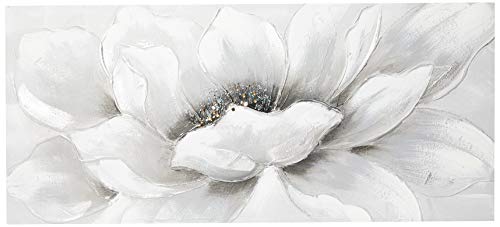 Innova Editions Leinwandbild "White Flower", 50 x 110 x 2,5 cm von INNOVA