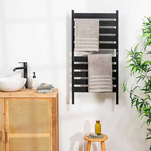 Elektrischer Handtuchwärmer als Standgerät oder zur Wandmontage Towarall InnovaGoods 10 Stangen, Schwarz | 260 W von InnovaGoods