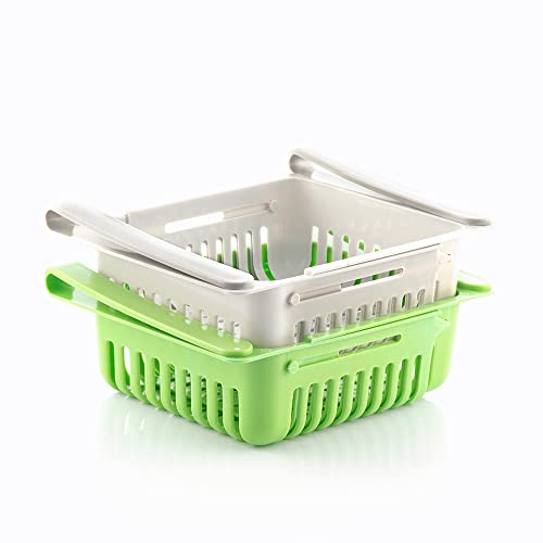 Generico InnovaGoods Verstellbarer Kühlschrank-Organizer Friwer (2er-Pack), Synthetisch, Mehrfarbig von InnovaGoods