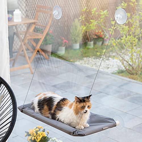 InnovaGoods® Hängendes Katzenhängematte Catlax, bietet einen komfortablen und sicheren Platz für Ihre Katze zum Ausruhen, mit 2 Haltegriffen, ideal für zu Hause. von InnovaGoods