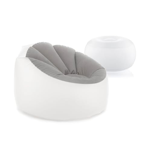InnovaGoods® Aufblasbarer Sitzsack für den Außenbereich + Sessel mit LED, Mehrfarbig, wasserdicht, inkl. Reparaturflicken und Fernbedienung, ideal für Camping, Pool, Innen und Garten von InnovaGoods