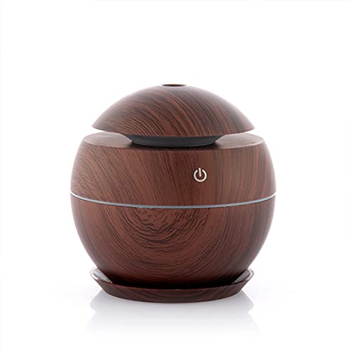 InnovaGoods IG814588 BEFEUCHTER DUNKELNUSS Mini Aroma Diffuser Luftbefeuchter Dunkel Walnuss, Acrylnitrilbutadienstyrol (ABS), Mehrfarbig von InnovaGoods